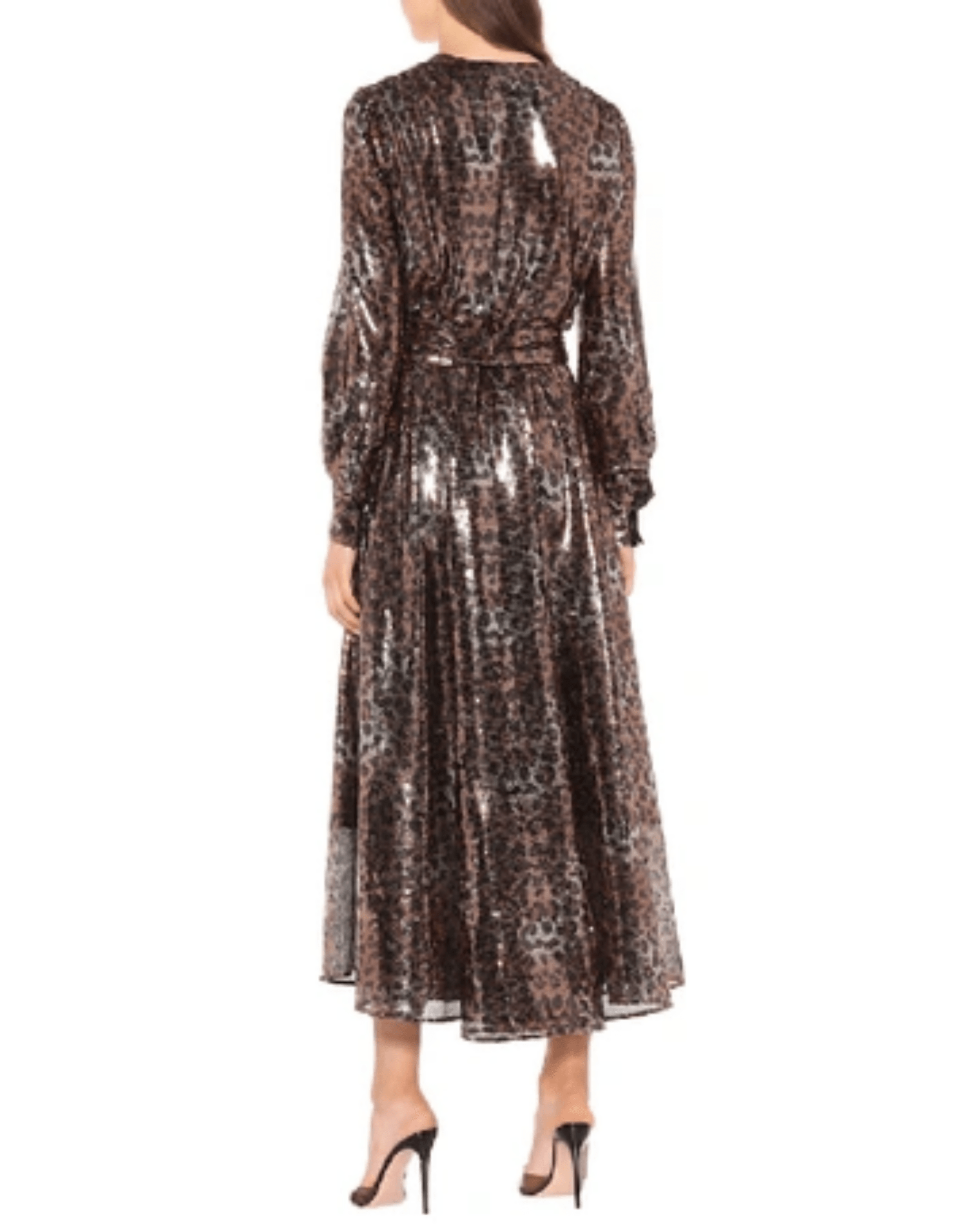 Gathered Sequined Leopard-print Tulle Midi Dress - Endless - UAE Rental and Resale for Women's Fashion