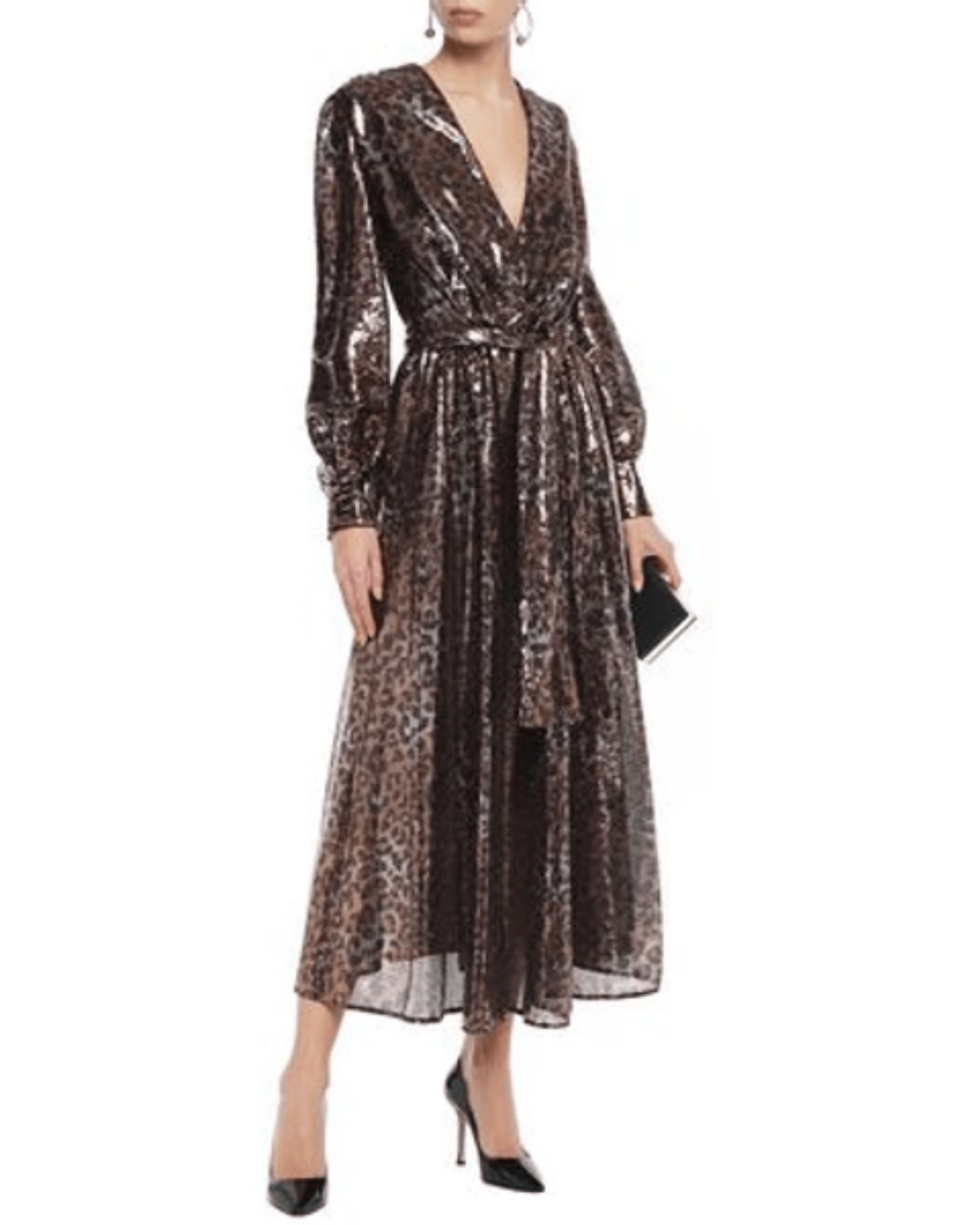 Gathered Sequined Leopard-print Tulle Midi Dress - Endless - UAE Rental and Resale for Women's Fashion