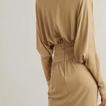 Gathered Stretch Jersey Mini Dress - Endless - UAE Rental and Resale for Women's Fashion