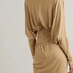 Gathered Stretch Jersey Mini Dress - Endless - UAE Rental and Resale for Women's Fashion