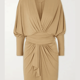 Gathered Stretch Jersey Mini Dress - Endless - UAE Rental and Resale for Women's Fashion