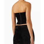 Gatsby Top in Stretch Velvet - Endless - UAE Rental and Resale for Women's Fashion
