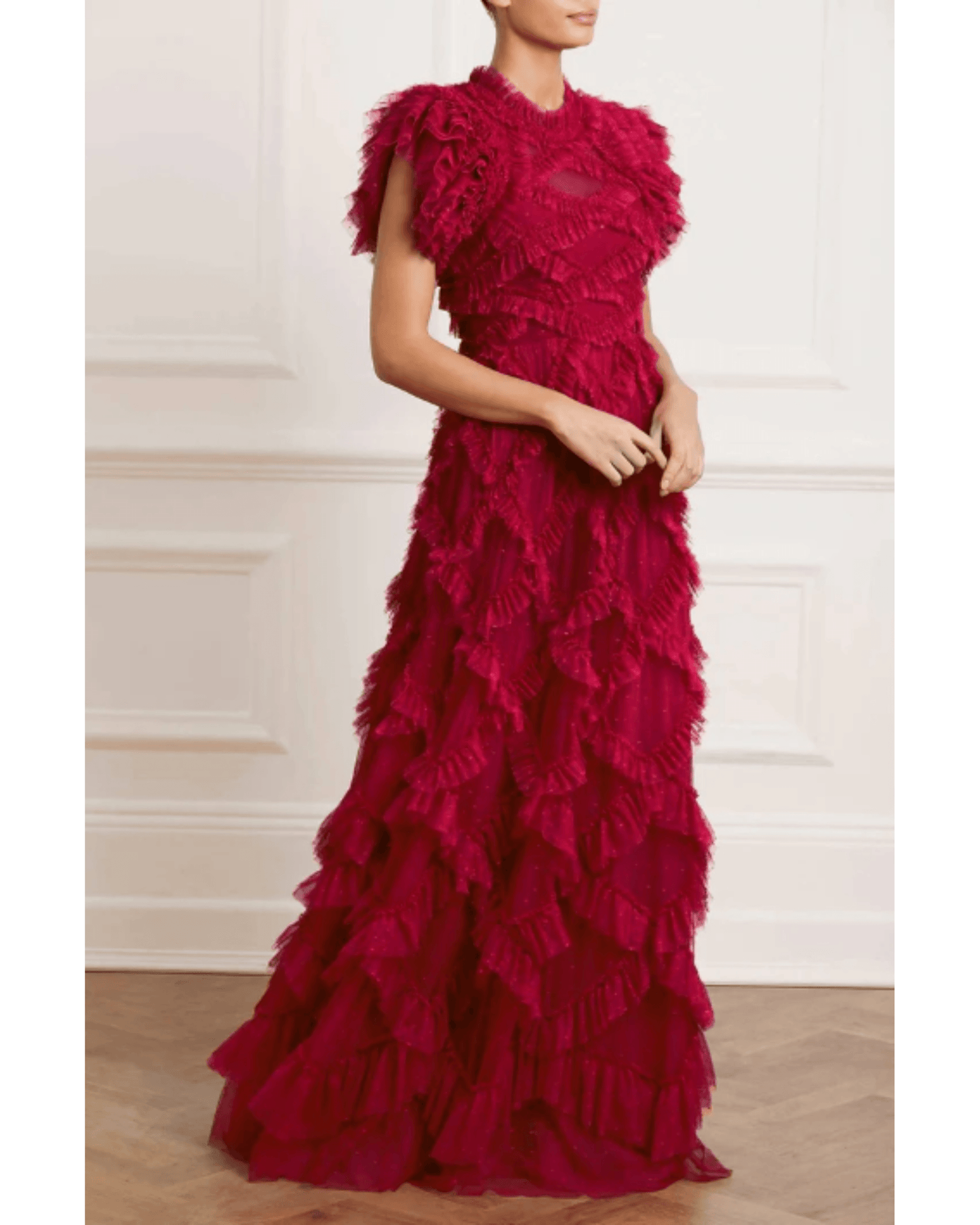 Genevieve Ruffle Gown Dress - Endless