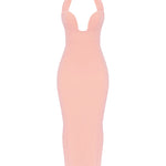 Gianina Sorbet Crepe Halter Maxi Dress - Endless - UAE Rental and Resale for Women's Fashion