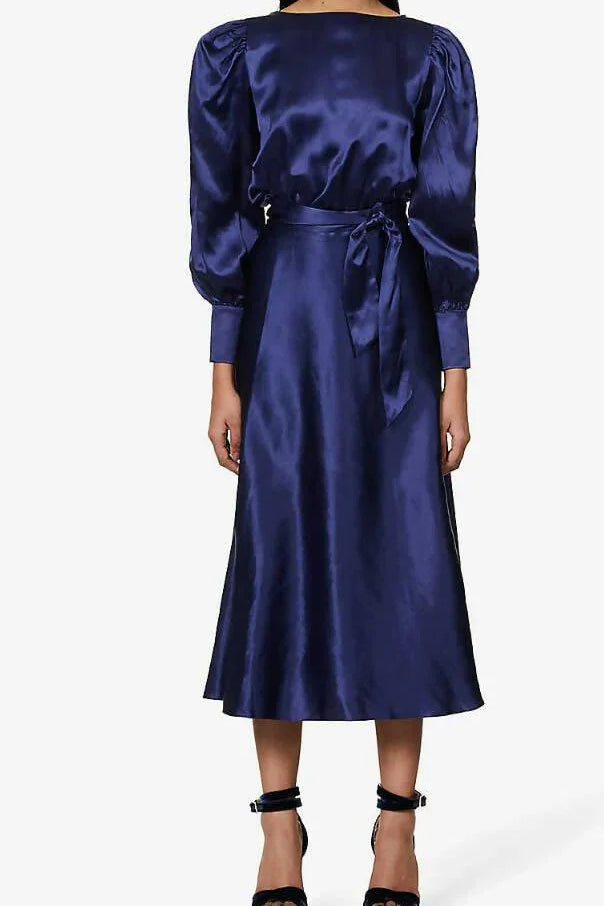 Gilly A-Line Silk Midi Dress - Endless - UAE Rental and Resale for Women's Fashion