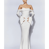 Giselle Off Shoulder Cowl Neck Maxi Dress - Endless - UAE Rental and Resale for Women's Fashion