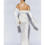 Giselle Off Shoulder Cowl Neck Maxi Dress - Endless - UAE Rental and Resale for Women's Fashion