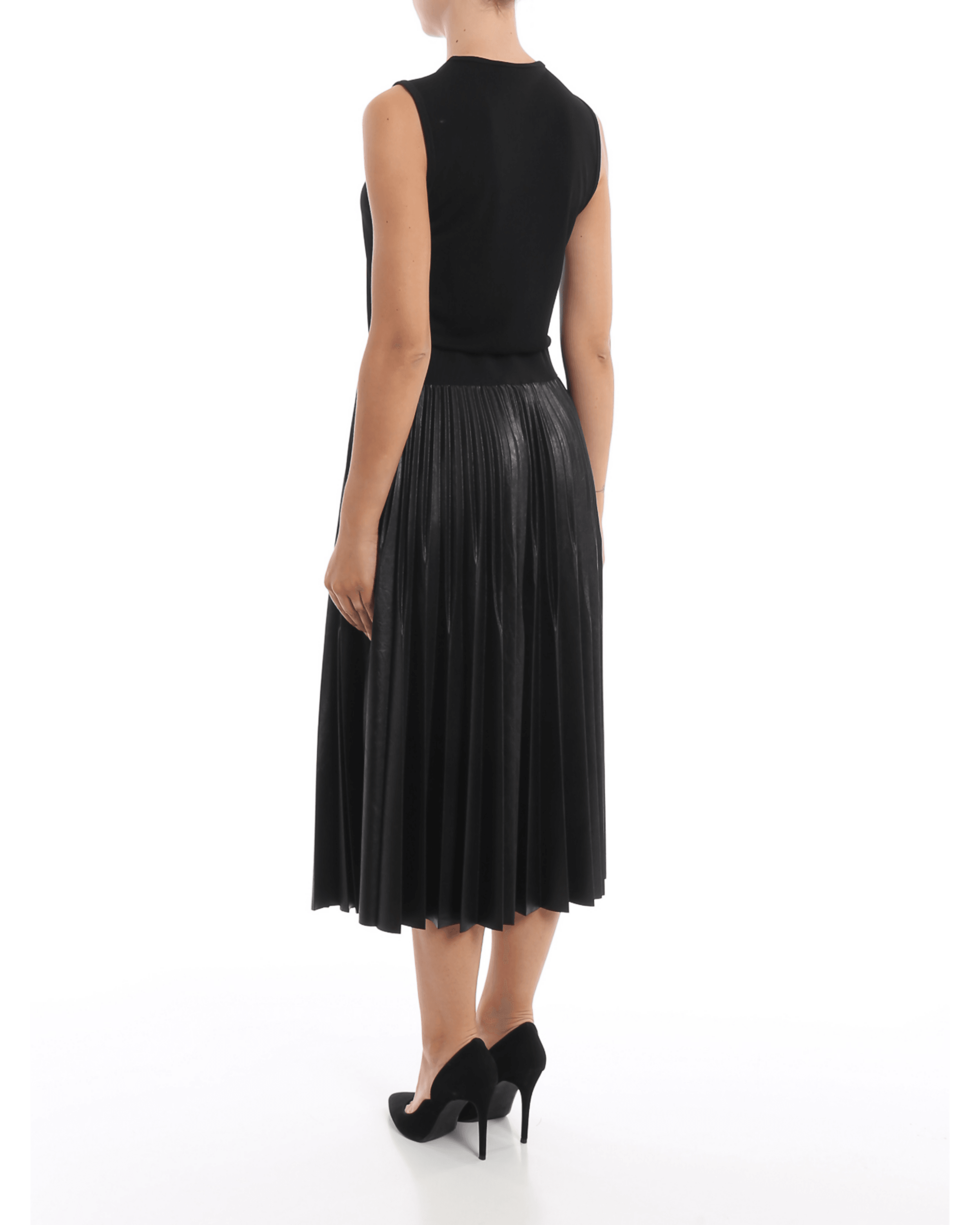 Givenchy Black Jersey Pleated Midi Dress - Endless - UAE Rental and Resale for Women's Fashion