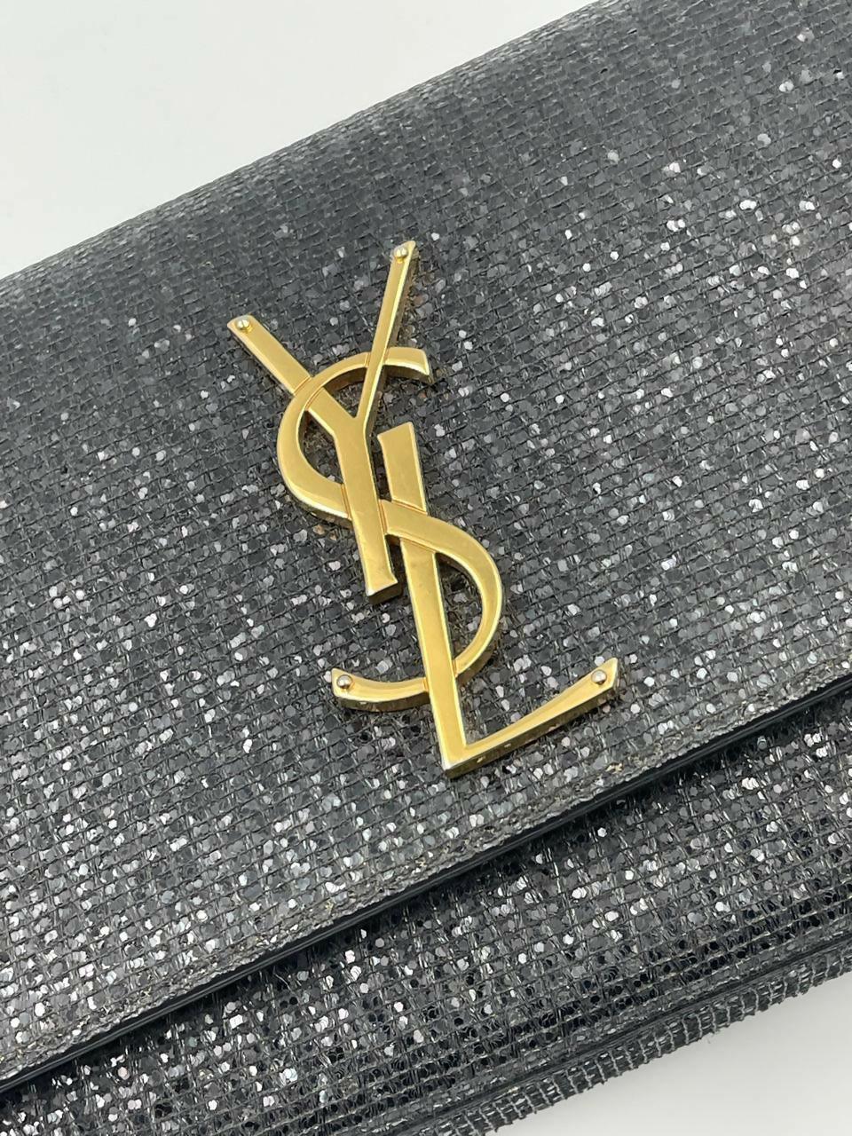 Glitter Classic Monogram Cassandre Clutch Black - Endless - UAE Rental and Resale for Women's Fashion