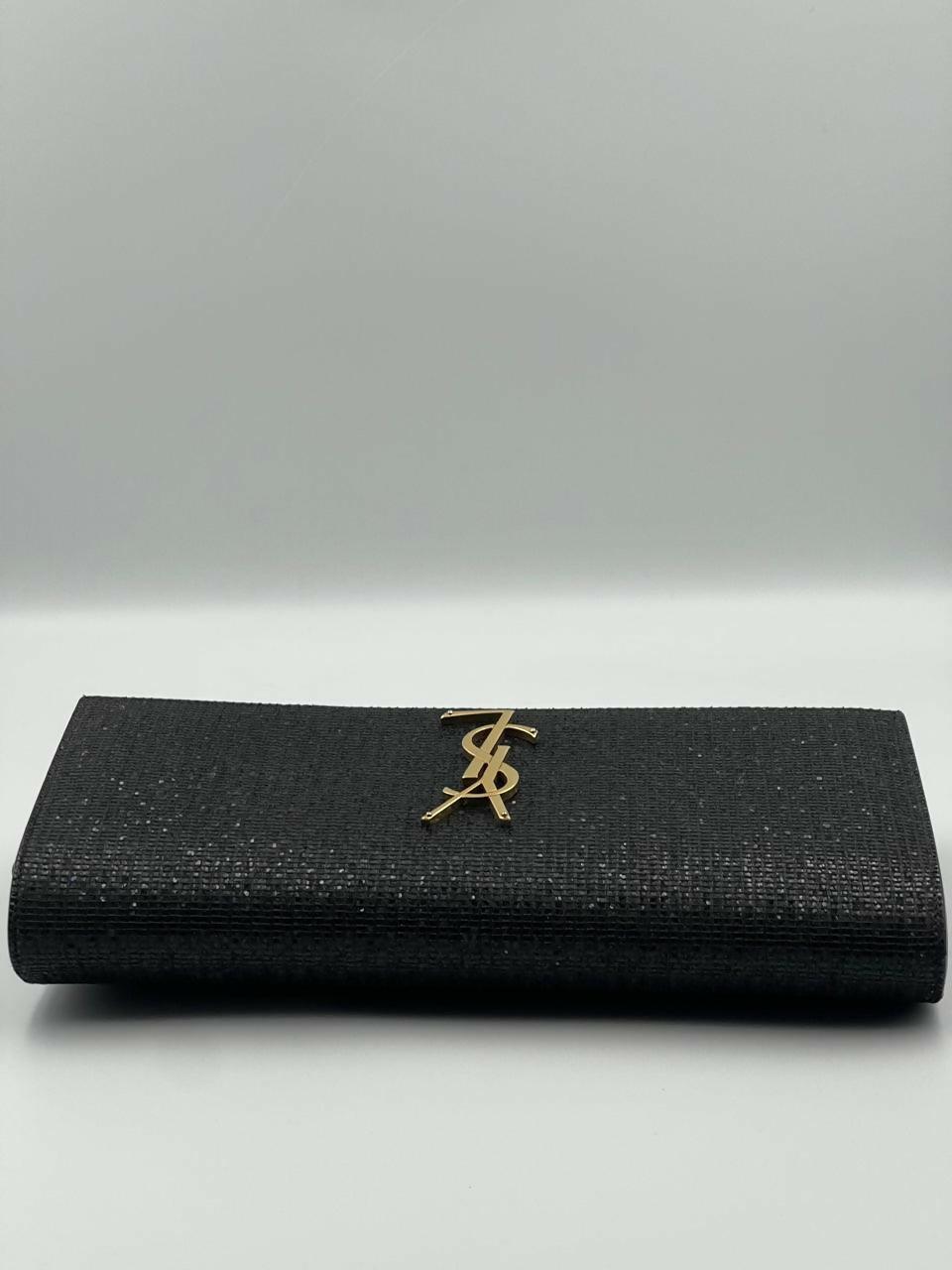 Glitter Classic Monogram Cassandre Clutch Black - Endless - UAE Rental and Resale for Women's Fashion