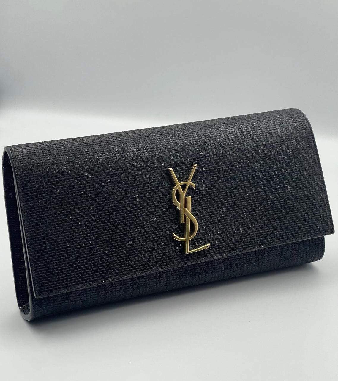 Glitter Classic Monogram Cassandre Clutch Black - Endless - UAE Rental and Resale for Women's Fashion