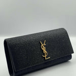 Glitter Classic Monogram Cassandre Clutch Black - Endless - UAE Rental and Resale for Women's Fashion