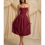 Gloriana Convertible Bow-Detail Bubble Hem Midaxi Dress - Endless - UAE Rental and Resale for Women's Fashion