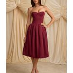 Gloriana Convertible Bow-Detail Bubble Hem Midaxi Dress - Endless - UAE Rental and Resale for Women's Fashion