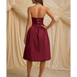 Gloriana Convertible Bow-Detail Bubble Hem Midaxi Dress - Endless - UAE Rental and Resale for Women's Fashion