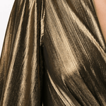 Gold Metallic Midi Dress - Endless - UAE Rental and Resale for Women's Fashion