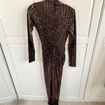 Gold Sequin Midi Wrap Dress - Endless - UAE Rental and Resale for Women's Fashion