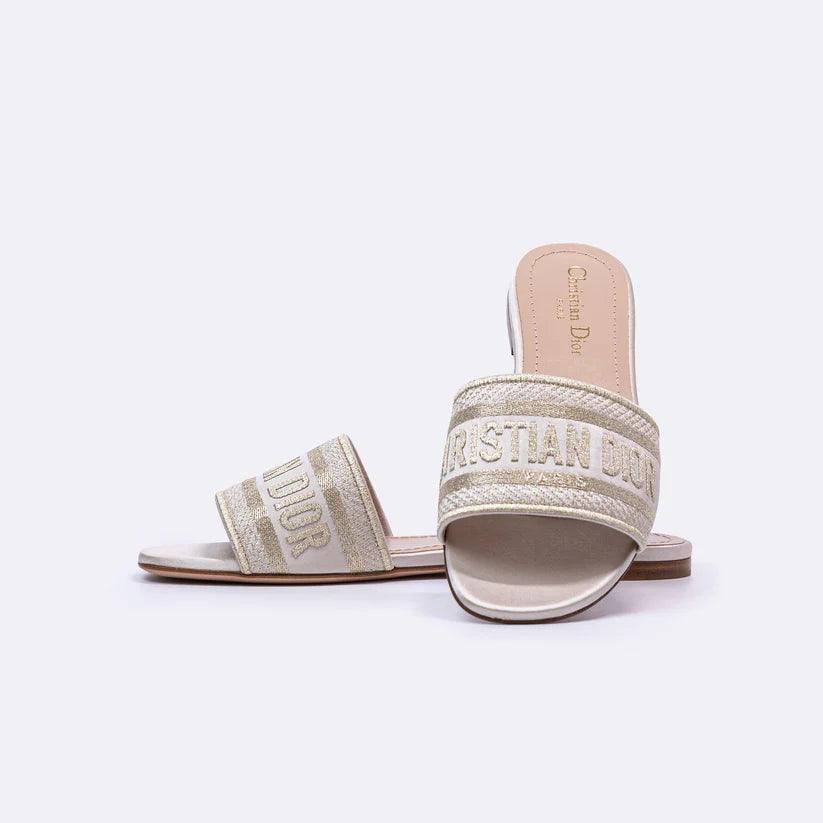 Gold Slides - Endless - UAE Rental and Resale for Women's Fashion