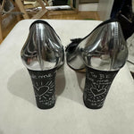 Graffiti Mirror Leather Pumps - Endless - UAE Rental and Resale for Women's Fashion