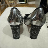 Graffiti Mirror Leather Pumps - Endless - UAE Rental and Resale for Women's Fashion