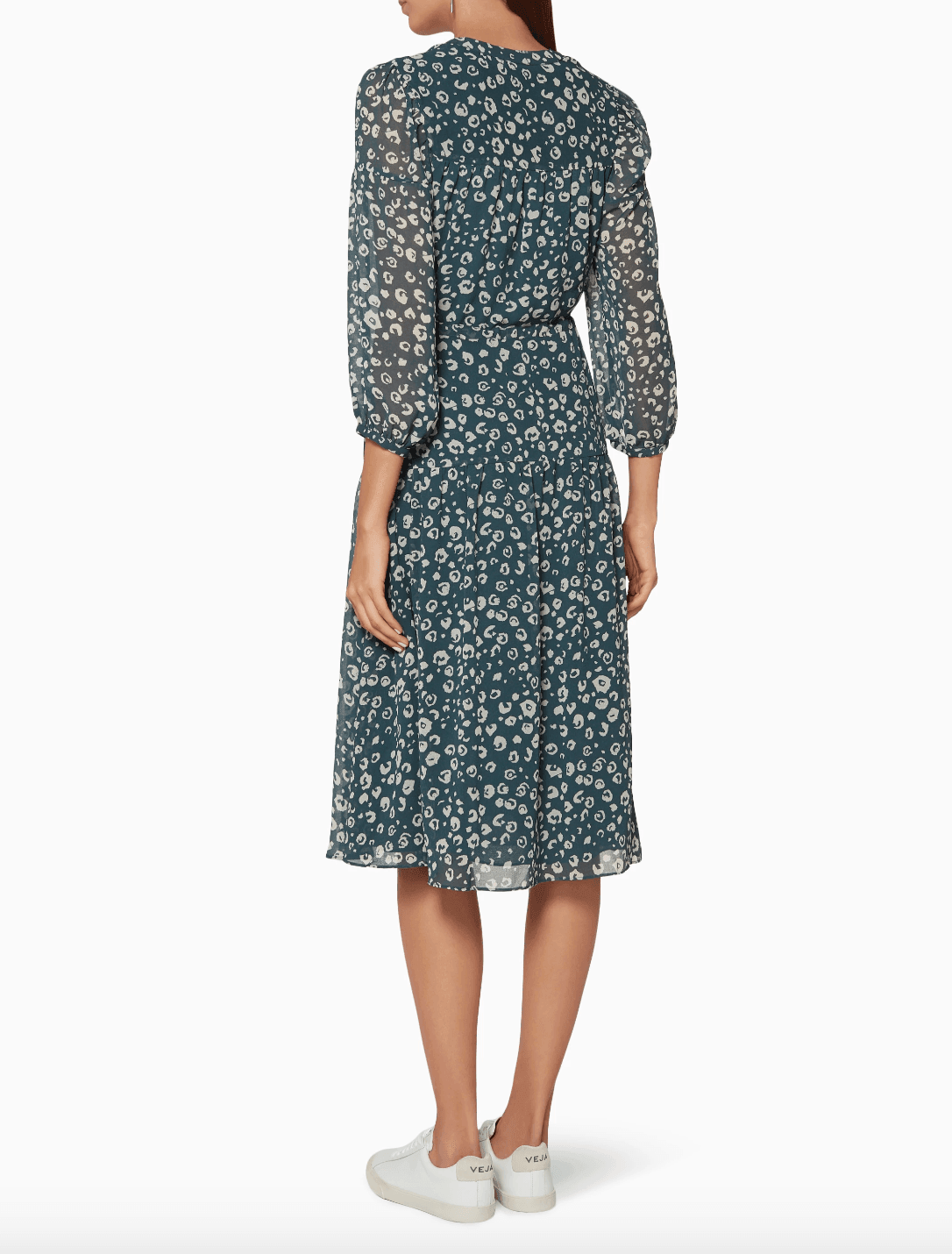Green Adrianne Cheetah-Print Dress - Endless - UAE Rental and Resale for Women's Fashion