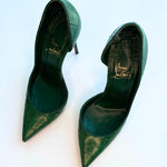 Green Croc Embossed Iriza Pumps - Endless - UAE Rental and Resale for Women's Fashion