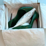 Green Croc Embossed Iriza Pumps - Endless - UAE Rental and Resale for Women's Fashion