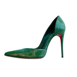 Green Croc Embossed Iriza Pumps - Endless - UAE Rental and Resale for Women's Fashion