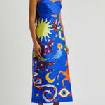 Guardian Printed Satin Midi Dress - Endless - UAE Rental and Resale for Women's Fashion