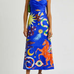 Guardian Printed Satin Midi Dress - Endless - UAE Rental and Resale for Women's Fashion