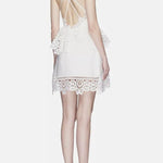 Guipure Cotton Lace Mini Dress - Endless - UAE Rental and Resale for Women's Fashion