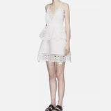 Guipure Cotton Lace Mini Dress - Endless - UAE Rental and Resale for Women's Fashion