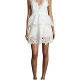 Guipure Cotton Lace Mini Dress - Endless - UAE Rental and Resale for Women's Fashion