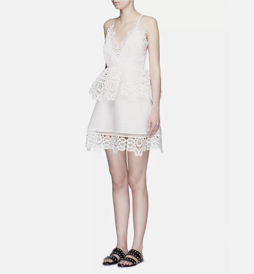 Guipure Cotton Lace Mini Dress - Endless