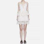 Guipure Cotton Lace Mini Dress - Endless - UAE Rental and Resale for Women's Fashion