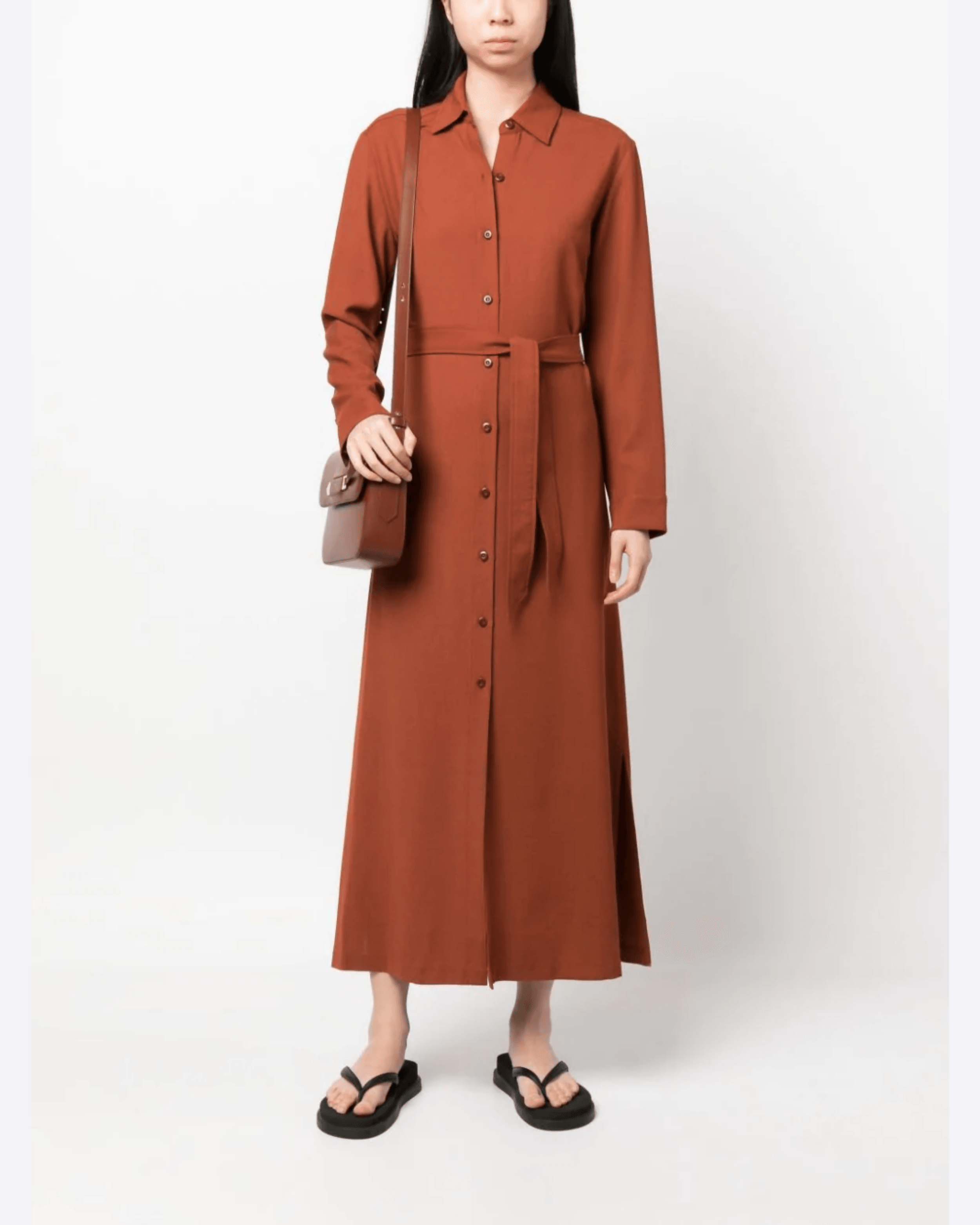 Gwyneth Belted Shirt Dress - Endless - UAE Rental and Resale for Women's Fashion