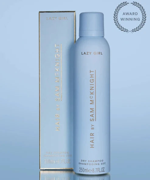 Lazy Girl Dry Shampoo spray bottle with packaging box by Hair by Sam McKnight — Powder Beauty | Endless UAE
