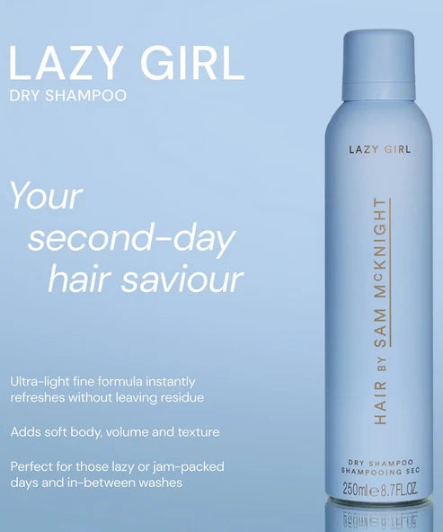 Lazy Girl Dry Shampoo spray bottle with packaging box by Hair by Sam McKnight — Powder Beauty | Endless UAE