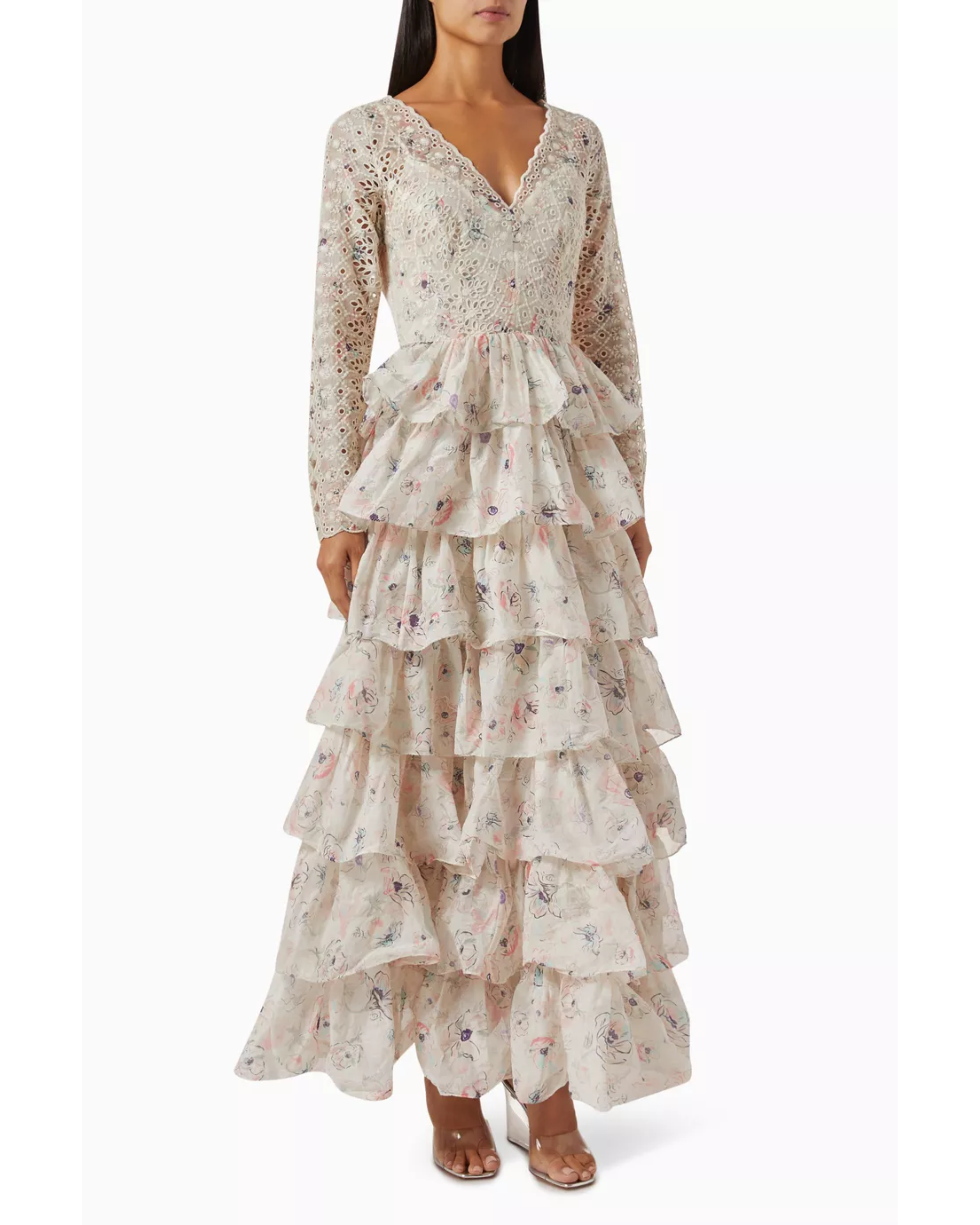 Halliday Tiered Ruffle Gown - Endless - UAE Rental and Resale for Women's Fashion