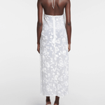 Halterneck Devore Midi Dress - Endless - UAE Rental and Resale for Women's Fashion