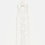 Halterneck Devore Midi Dress - Endless - UAE Rental and Resale for Women's Fashion