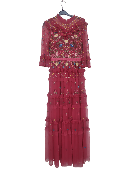 Heather-Red Pandora Embellished Gown - Endless