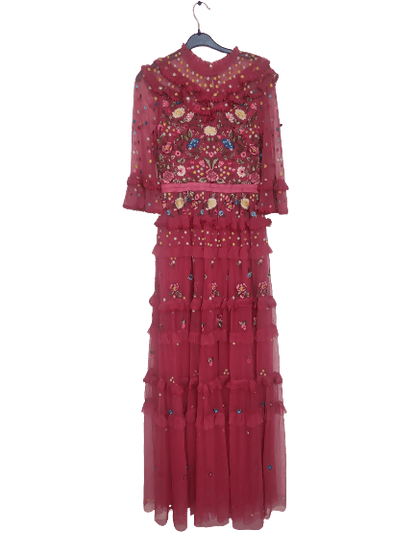 Heather-Red Pandora Embellished Gown - Endless