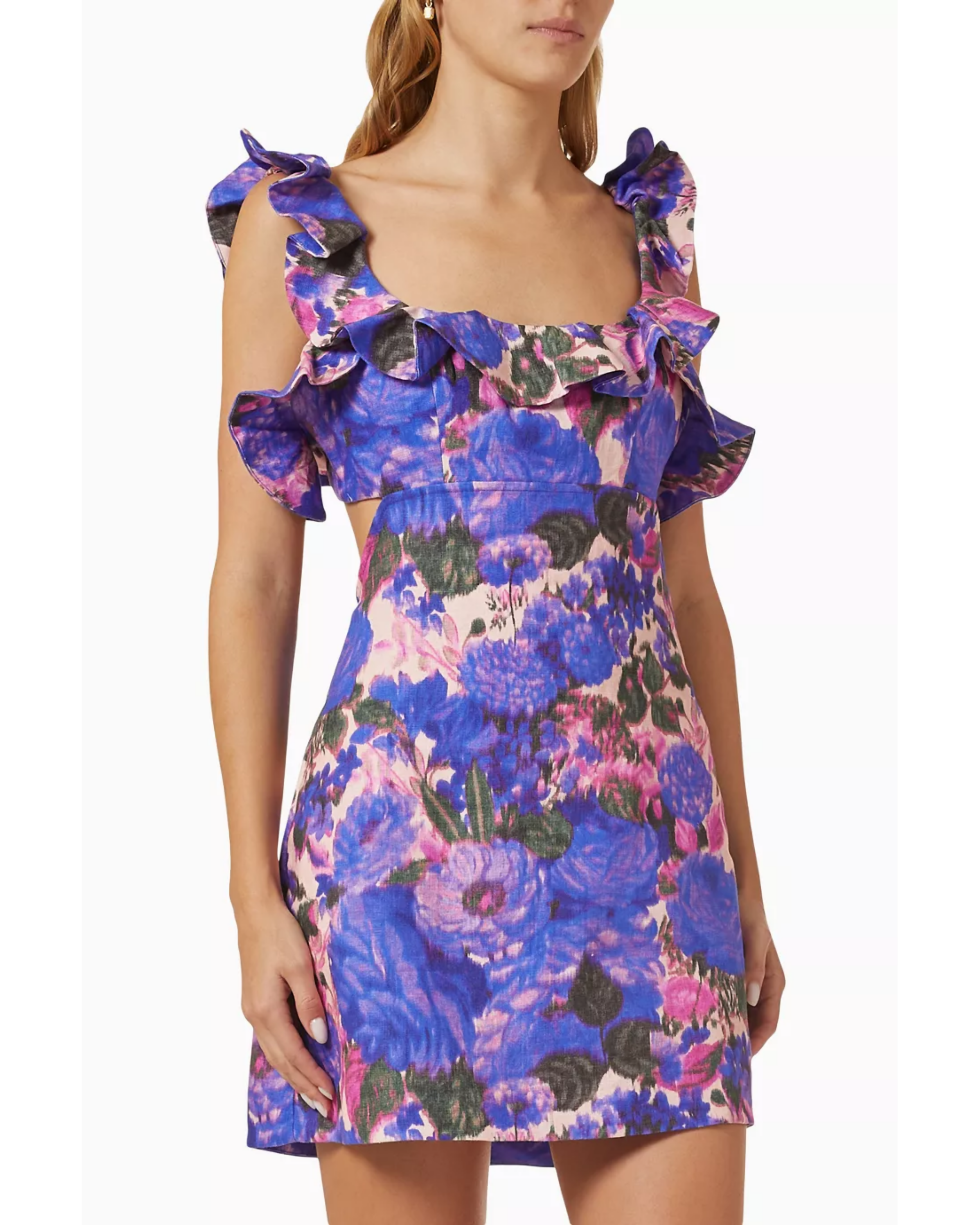 High Tide Frilled Mini Dress - Endless - UAE Rental and Resale for Women's Fashion