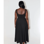 High Waist Square Neck Midi Dress - Endless - UAE Rental and Resale for Women's Fashion