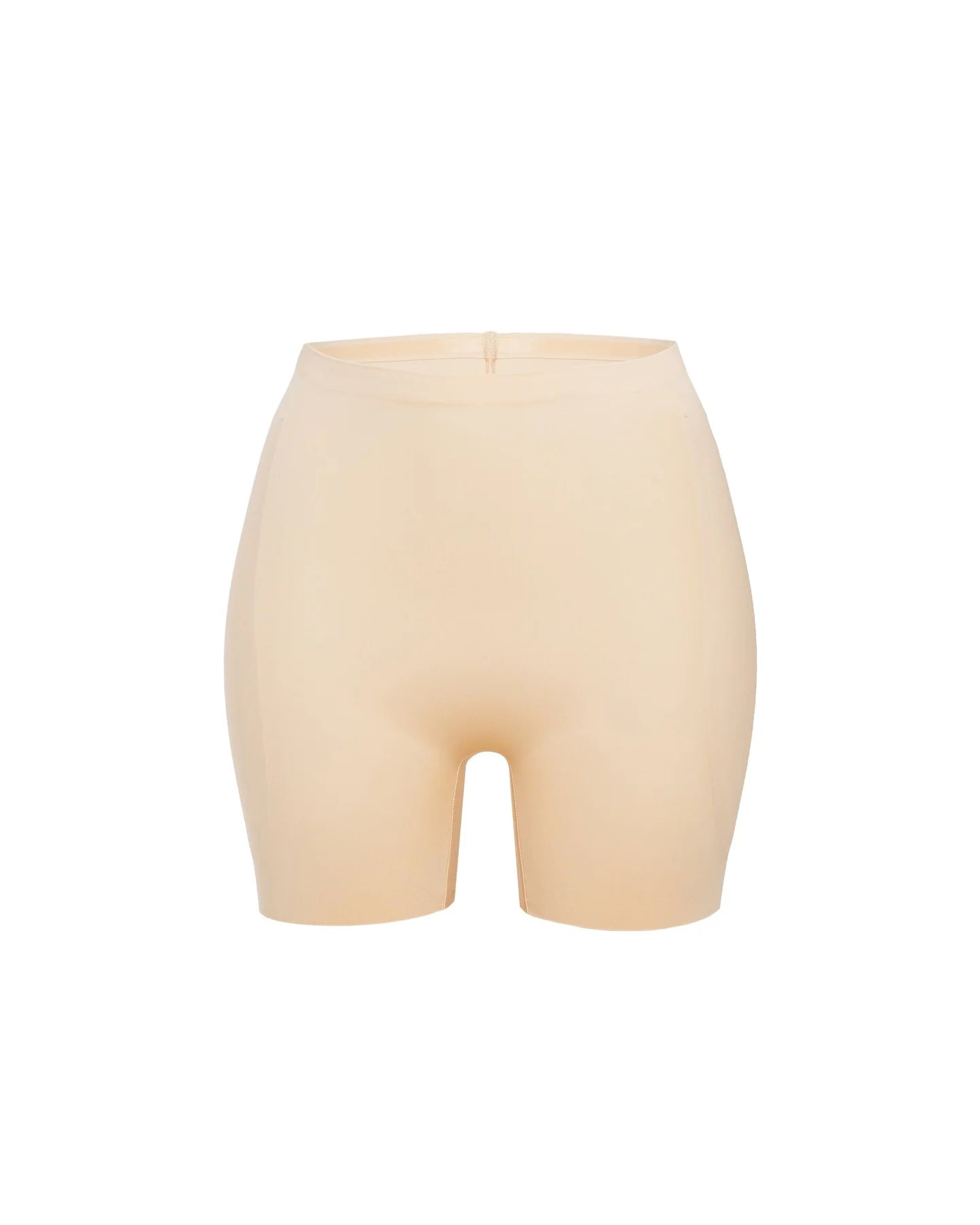 Beige hip and booty boosting shorts with silicone waistband and removable foam pads — Underhance | Endless UAE