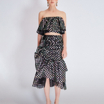 hologram polka dot ruffle co-ord - Endless - UAE Rental and Resale for Women's Fashion