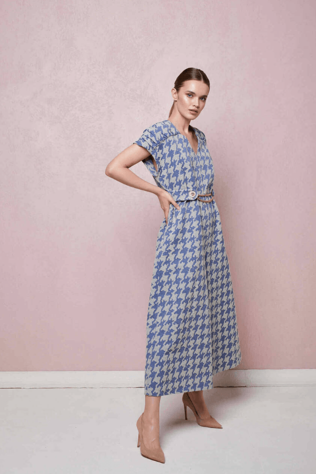 Houndstooth Jumpsuit - Endless - UAE Rental and Resale for Women's Fashion