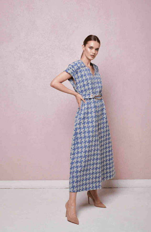 Houndstooth Jumpsuit - Endless - UAE Rental and Resale for Women's Fashion