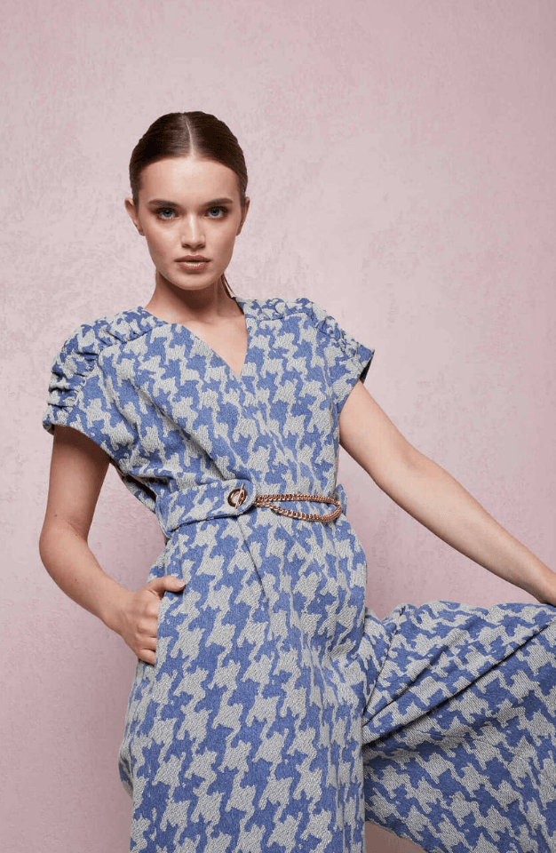 Houndstooth Jumpsuit - Endless - UAE Rental and Resale for Women's Fashion